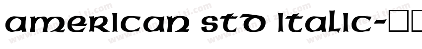 American Std Italic字体转换